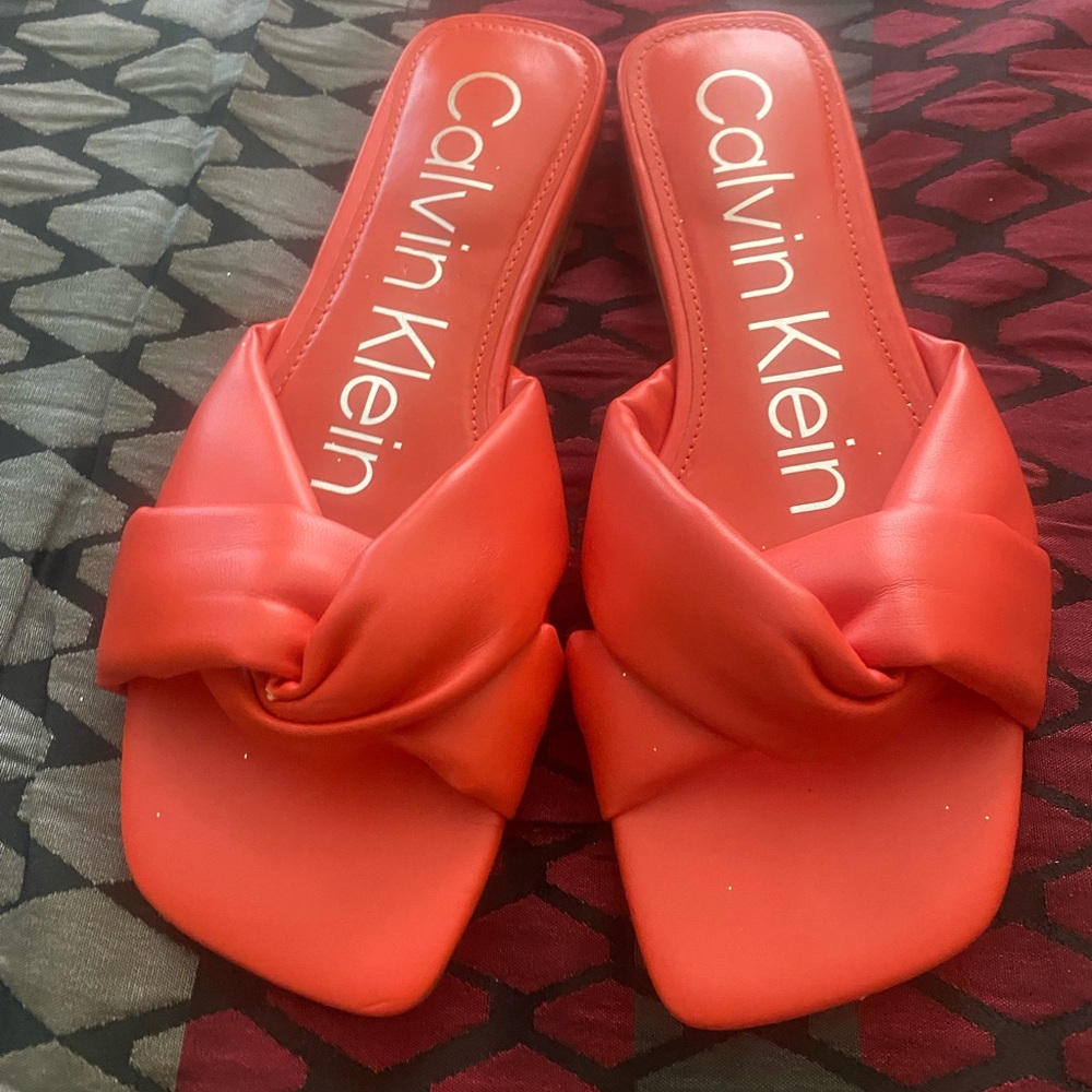 Calvin Klein Marita Orange Sandals